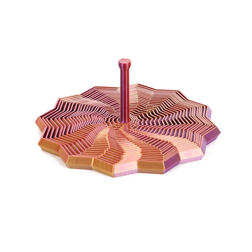 Polygonal Radish Tower: 3D Printed Foldable Star Tower Educational Toy for Kids