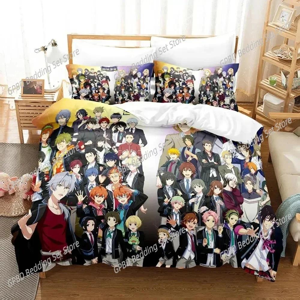 Luxury New 3D Print Anime Idolmaster SideM Bedding Set Duvet Cover Bed Set Quilt Cover Pillowcase Comforter king Queen