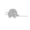 Universal SIM Card Ejector Keychain with Stainless Steel Elephant for Quick Access