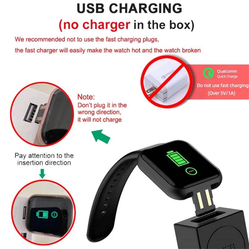 Mężczyźni Kobiety D20 Pro Inteligentny zegarek kompatybilny z Bluetooth Y68 Monitor ciśnienia krwi Sport