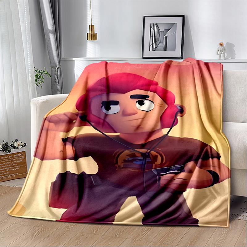 2025 New Style Brawlls  Cartoon Game Blanket,Soft Throw Blanket for Home Bedroom Bed Sofa Travel Picnic Cover Kid Gift