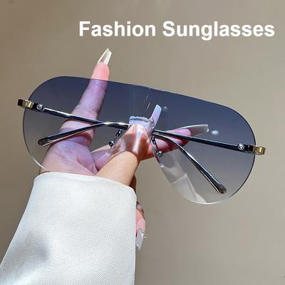 Outdoor Vacation Fashion Sunscreen Sunglasses Women Trendy Street Style Shades Outdoor Sports Travel UV-Protective Eyewear Unisex Goggles