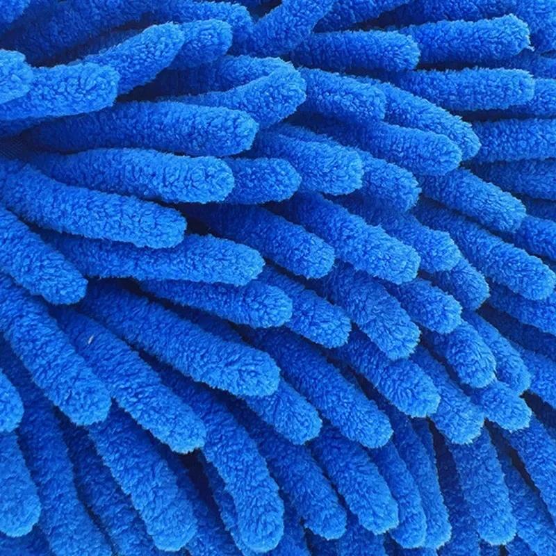 1PCS Waterproof Car Wash Microfiber Chenille Gloves Thick Car Cleaning Mitt Wax Detailing Brush Auto Care Double-faced Glove