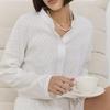 Spring and autumn new models, fine and beautiful women's pajamas, pure cotton long-sleeved shorts, home two-piece loungewear