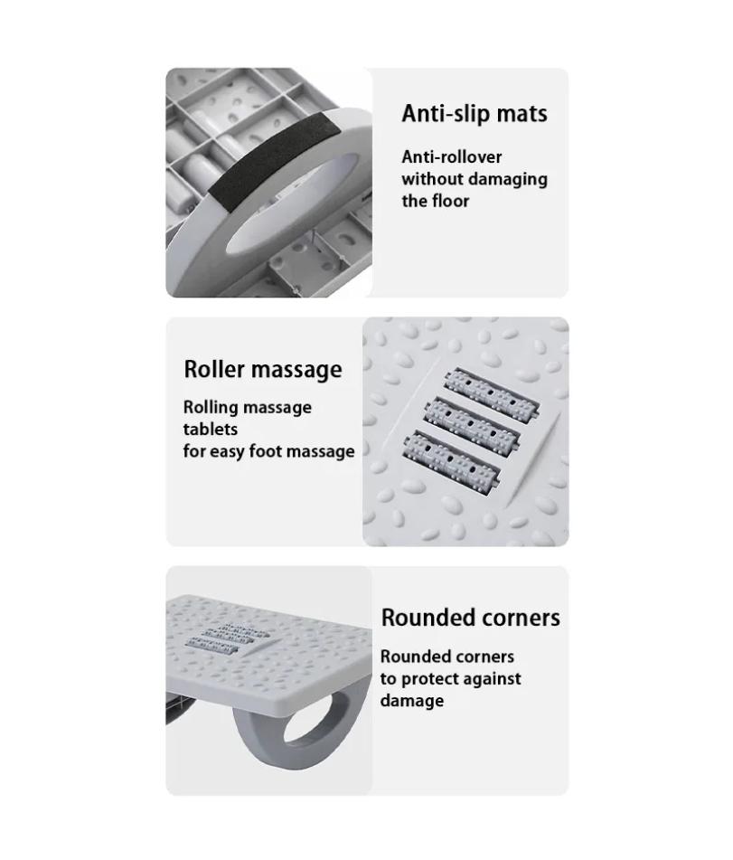 Foot Rest Under Desk Rocking Footstool with Massage Rollers Foot Rest Foot Relaxation Circulation for Home Study Office Work