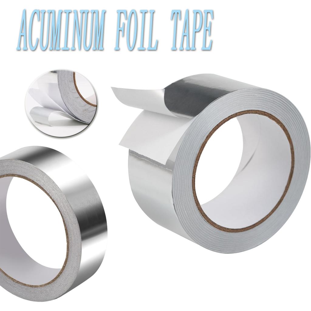 High Temperature Resistant Aluminum Foil Tape Kitchen Pipe Repairs Tape Adhesive Sealing Box Heat Insulation Leak-proof Tape
