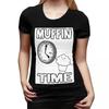 It Is Muffin Time With Text TShirt for Women Crew Neck Streetwear T Shirts Womens Short Sleeve Summer Clothes Tops