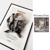 VICTORIA&VERA British Style Printed Mulberry Silk Scarf V826ZS07