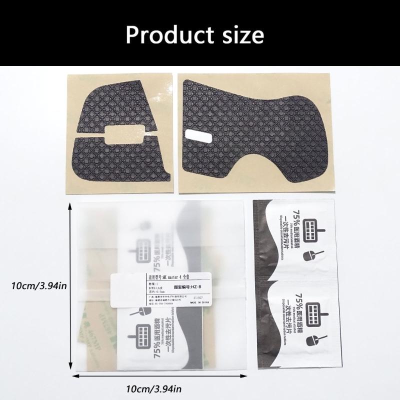 Mouse Grip Tape Skates Handmade Sticker for 4 Mouse Professional NonSlip Skin Suck Sweat Pad