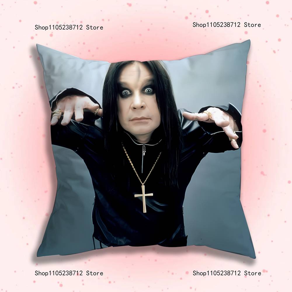 O-Ozzy Osbourne Pillow Case Plush Fabric Soft Pillowcase Double Sided Print Sofa Cushion Cover Throw