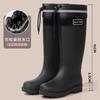 Bundle Mouth Water Shoes Women's Non-slip High Tube Women's Rain Shoes New Rain Boots Women's Adult Water Boots Wear-resistant High Boots