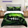Green Monster Set Threepiece Set 1 Duvet Cover 2 Pillowcase Without Core Christmas Birthday Gift Soft And Comfortable Bedding Set Bedding