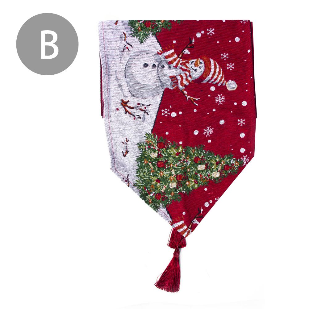 2020 Christmas Tablecloth Decoration Plaid Checkered Table Runner Cotton Tablerunner Elegant Decor For New Year Party Dinner