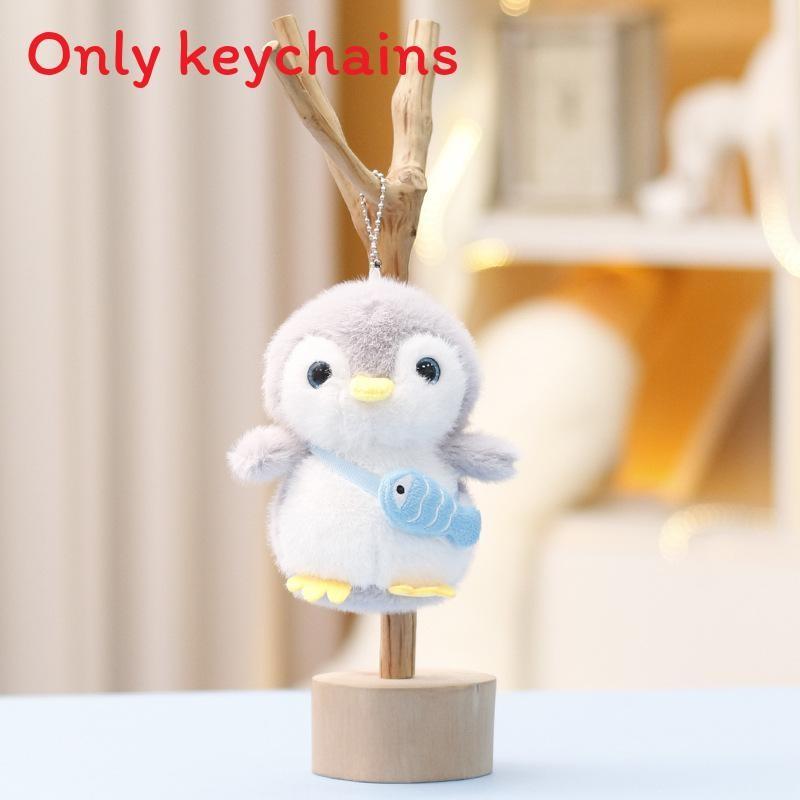 Cute Penguin Plush Doll With Pp Cotton Filling For Kids Gift And Bag Accessory