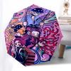 1pc Outdoor Umbrella with Demon Slayer Characters, Automatic Opening/Closing, Portable Tri-Fold Design, 8-Rib Iron Frame - Perfect Gift for Fans,