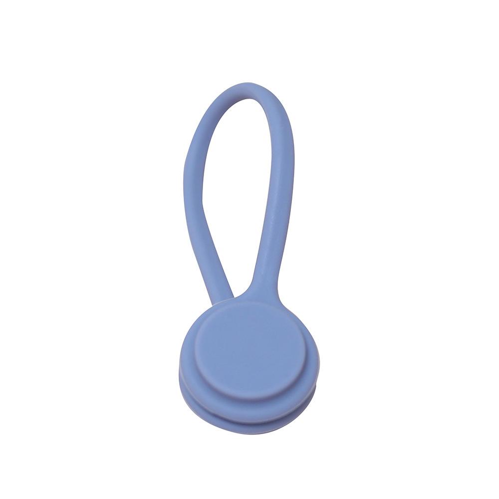 Silicone Cable Organizer: Simple, Solid Color for Desktop, Headphones, and Charging Cables