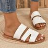 Sandal Slippers Women Spring Summer Casual Outer Wear Set Toe One Strap Flat Bottom Slippers