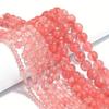 Watermelon Red Crystal Bead Loose Beads, Bracelet Necklace DIY Jewelry Accessories, Semi-finished Round Beads