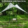 Portable Camping Umbrella Base 4 Nails Metal Ground Base Beach Parasol Rod Stand  Tent Accessories