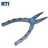 RTI  Muti-Function Aluminum Titanium Saltwater Fishing Hook Removal Remover Fishing Pliers With Lanyard