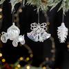 1Pc Home Ornament Transparent Christmas Simulation Modeling Crystal Clear Various Styles Christmas Tree Pendants Colorful Pendant