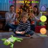 Glow-in-The-Dark Remote Control Wall Climbing Chameleon Toys, Rechargeable Indoor Wall Crawler Robot Geckos Kids Toys Xmas Gifts