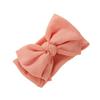 Doppellagiges großes Schleifen-Baby-Stirnband Neugeborene Baby-Mädchen Kinder Kopfschmuck Gestricktes Kinder-Haarband Turban Kopfbedeckung Haar-Accessoires