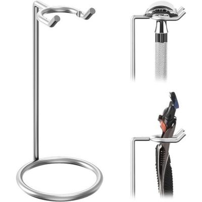 Link Idea Safety Razor Holder Shaving Brush Deluxe Men's Stainless Steel Travel 4.7 Inch Silver 12cm, High - Silver, 1 Piece, 1 Piece