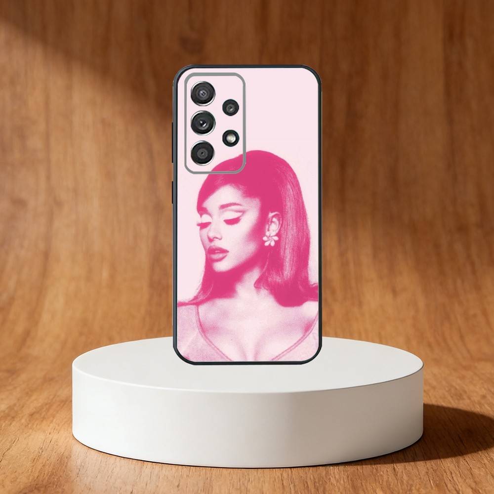 Ariana Grandes Phone Case For Samsung S25,S24,S21,S22,S23,S30,Ultra,S20,Plus,Fe,Note,10,9,5G Black Cover