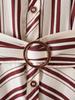 European & American Style Women's V-Neck Striped Midi Dress with Belt, Spring 2026 New Arrivals.