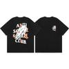 Difference Market Currency ASSC CLUB Hiroshi Fujiwara Lightning Series Printed Men's and Women's Loose Casual Short Sleeve T-Shirt
