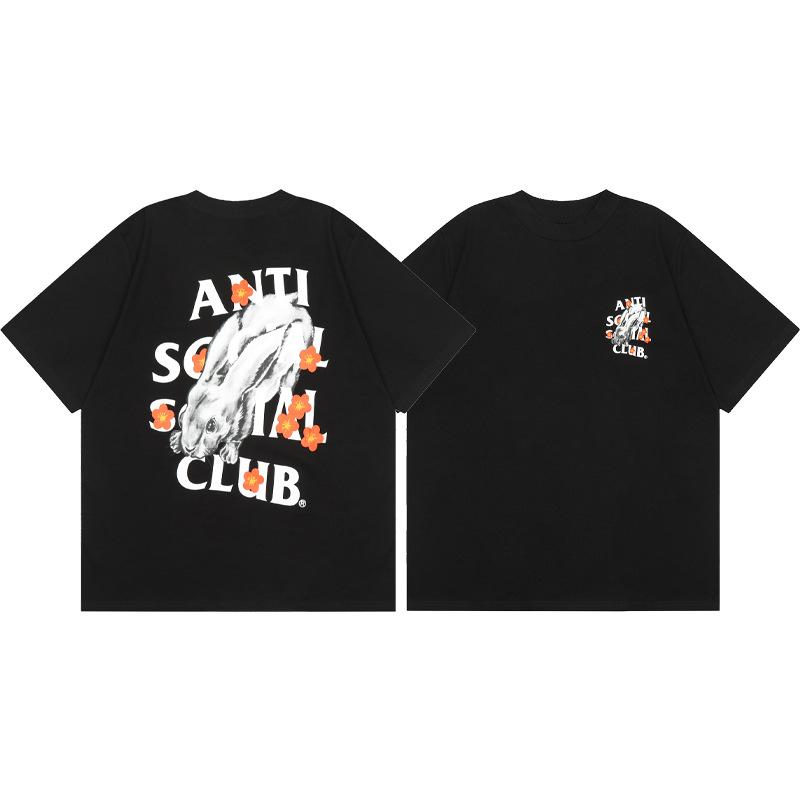 Difference Market Currency ASSC CLUB Hiroshi Fujiwara Lightning Series Printed Men's and Women's Loose Casual Short Sleeve T-Shirt