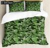 Camouflage Duvet Cover Set Abstract Soft Colors Pattern Decorative 3 Piece Bedding Set with 2 Pillow Sham Twin King Full Size