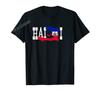 ZX More Design Haiti Proud Haitian Flag Map Pride Vintage TShirt For Men Women T Shirt Hip Hop Tops Cotton Tees