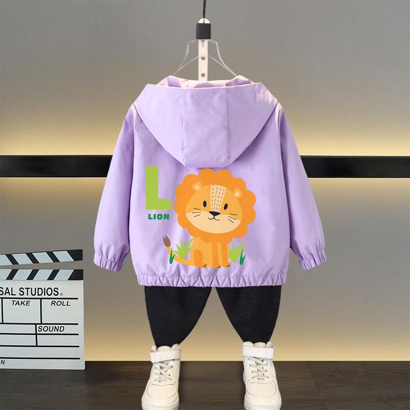 

2025 Spring New Girls Fashionable Windbreaker: Cute & Stylish Spring/Autumn Coat 150