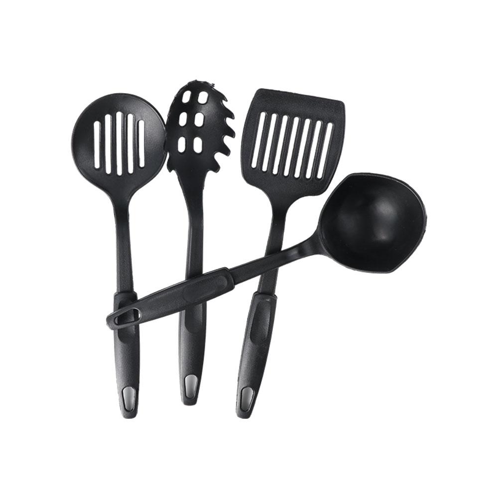 Nonstick Plastics Kitchen Tableware Set Food Tongs Set Food Shovel Pot Shovel Suit Soup Spoon