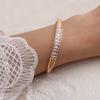 European and American Twist Zircon Bracelet Light Luxury Design Bracelet Bracelet Popular Jewelry
