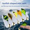5pcs Rotating Glitter Fishing Lures Kit Vibration Bait Fishing Lures Hooks  Beach Boat Fishing
