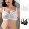 Women's Embroidered Breathable Lace Sexy Bra Push Up Shoulder Straps Adjustable Bras