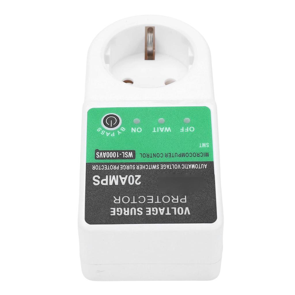 Voltage Protector Outlet 20A Undervoltage Overvoltage Guard Surge Protector with Indicator Light for Home Appliance EU
