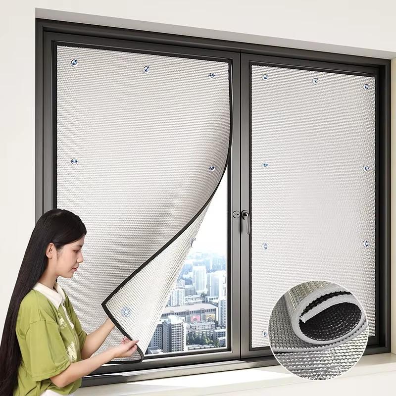 1Pc Window Sun Shade Film Home Sunshade Protector Pad Aluminum Foil Anti-Uv Insulation Film Window Privacy Film Sunshade