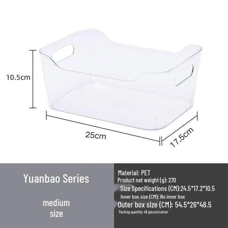 Food-Grade Refrigerator Storage Box with Lid for Kitchen Items