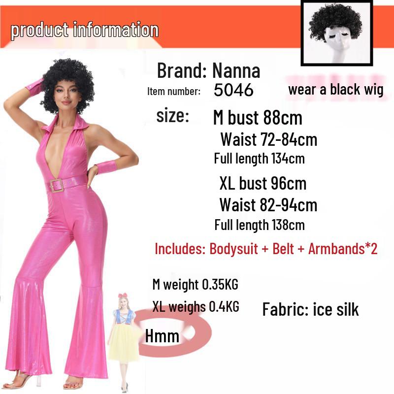 Halloween 70s Disco Hippie Costume