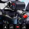12V Motorcycle Handlebar USB Charger Waterproof Socket with Switch for Cellphones Mobile Tablets GPS
