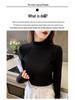2025 Autumn/Winter Women's German Velvet Thermal Double-Sided Fleece Turtleneck Base Layer Top