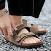 Sandals Men 2024 Outdoor Indoor Lightweight Fashion Casual Breathable Two Buckle Men Women Driving Daily Commute Unisex Sandals