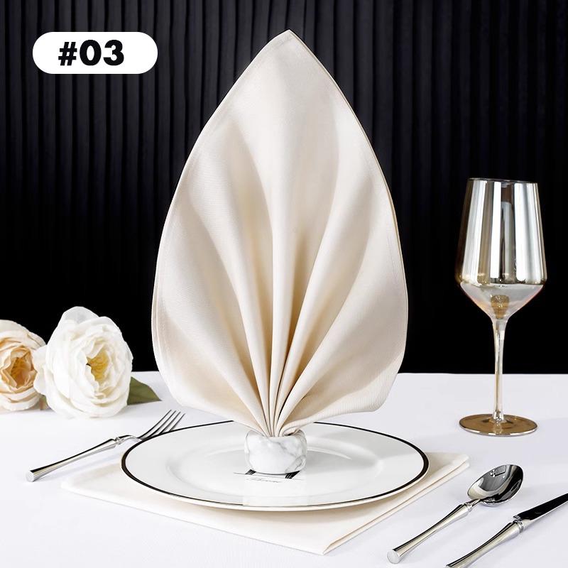 Cotton Western Table Napkins Reusable Placemat for Kitchen Wedding Decoration Hotel Special Absorbent No Lint Cup Wiping Cloth