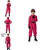 Squid Game Role Play Red Bodysuit With Polyester Fabric For Teenagers And Cosplayers Halloween Dress