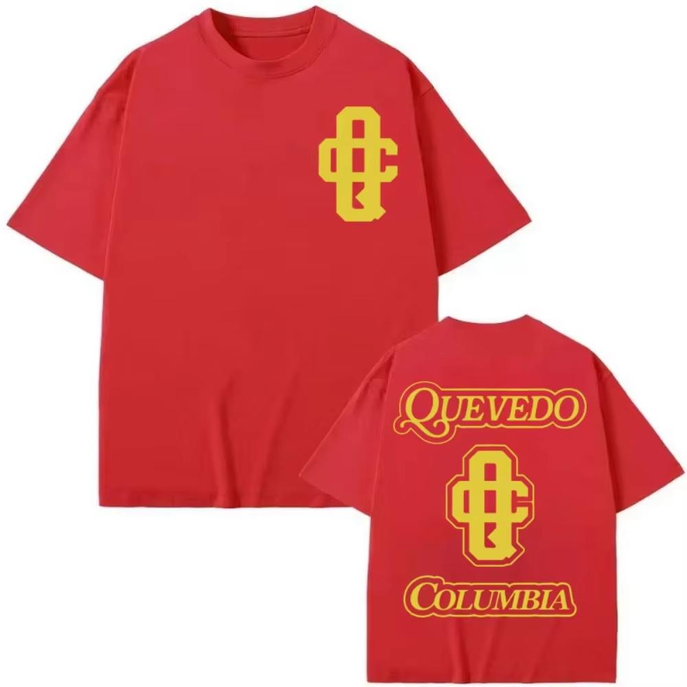 Limited Quevedo Columbia Merch Tshirts 2026 Summer Men Women Fashion Hip Hop Short Sleeve Top Summer Casual Cotton Streetwear