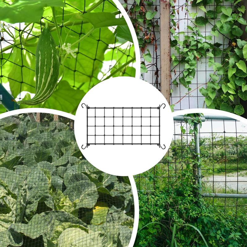 Växtstöd Nät Spaljénät Stöd Elastiskt för Växter Trädgårdsredskap Balkongträdgård Bakgård Klätterväxter Nät